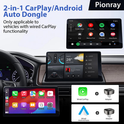 PureEase 2 in 1 Wireless CarPlay Adapter